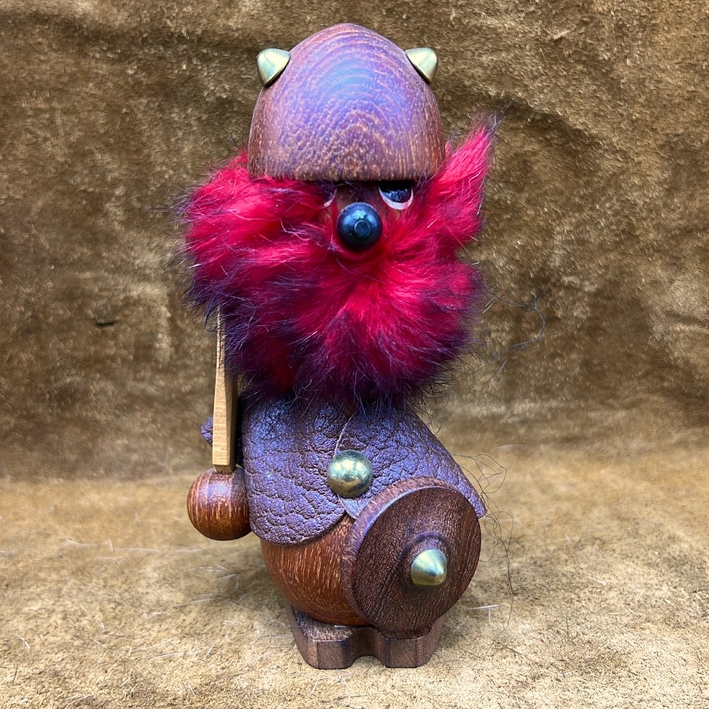 Vintage Furry Wood Viking (#5)